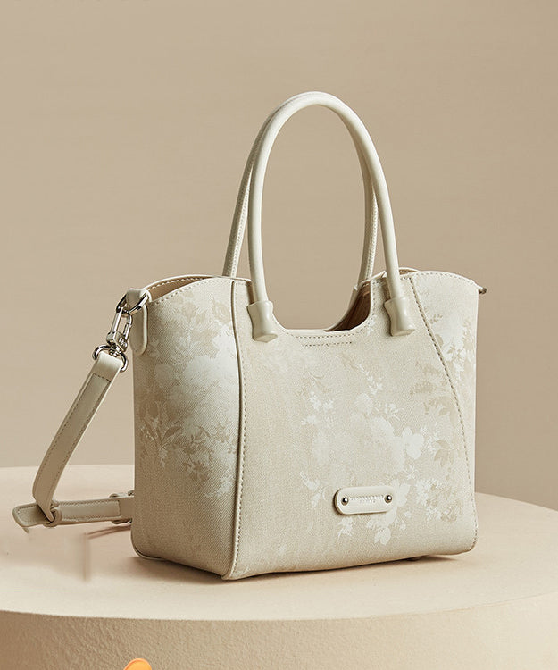 2025 New Fashion Apricot Print Large Capacity Tote Bag