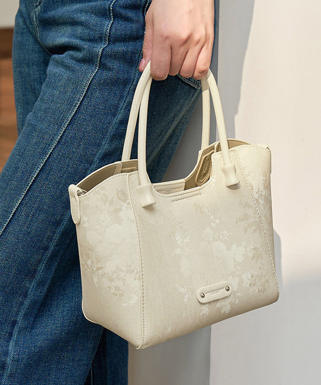 2025 New Fashion Apricot Print Large Capacity Tote Bag