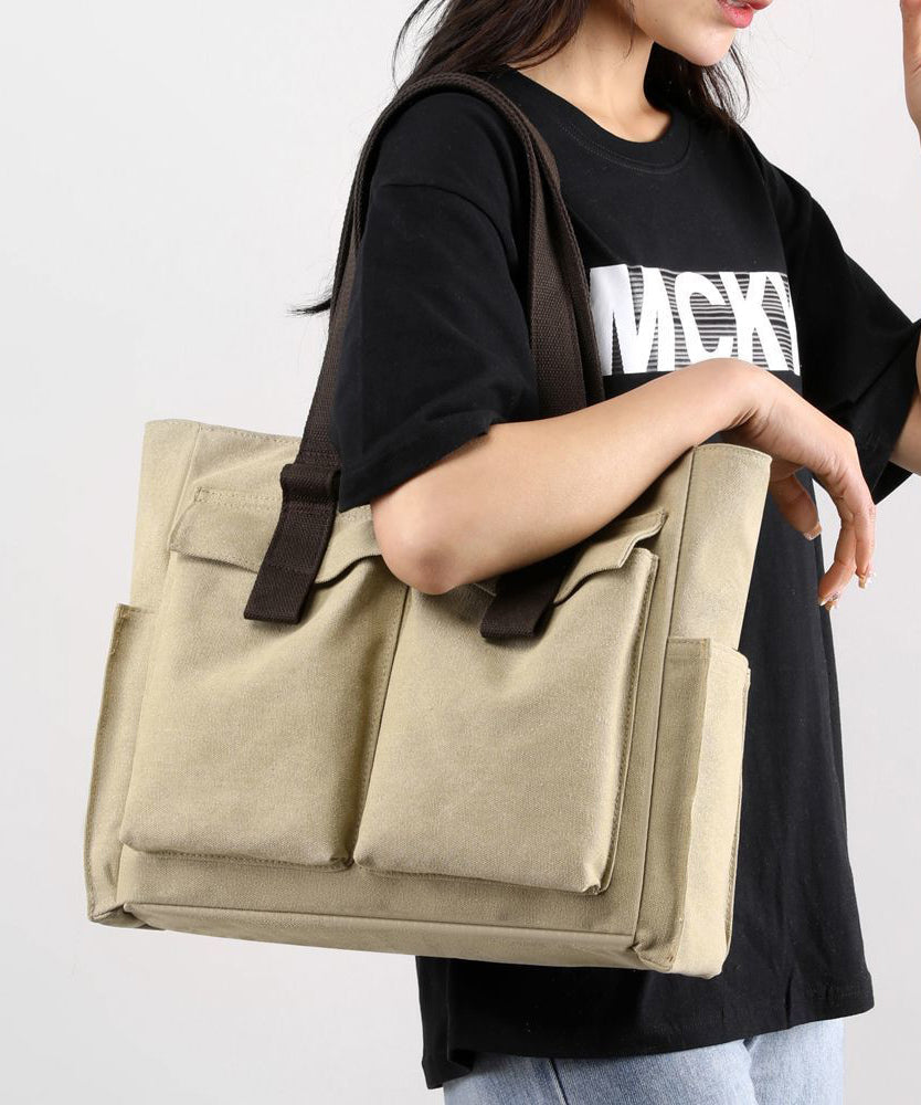 Art Large Capacity With Pockets Canvas Shoulder Bags