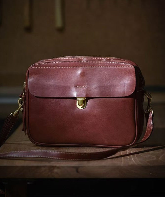 Art Orange Versatile Durable Leather Cross-body Bag