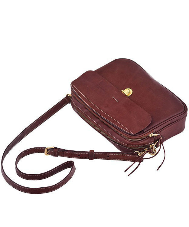 Art Orange Versatile Durable Leather Cross-body Bag