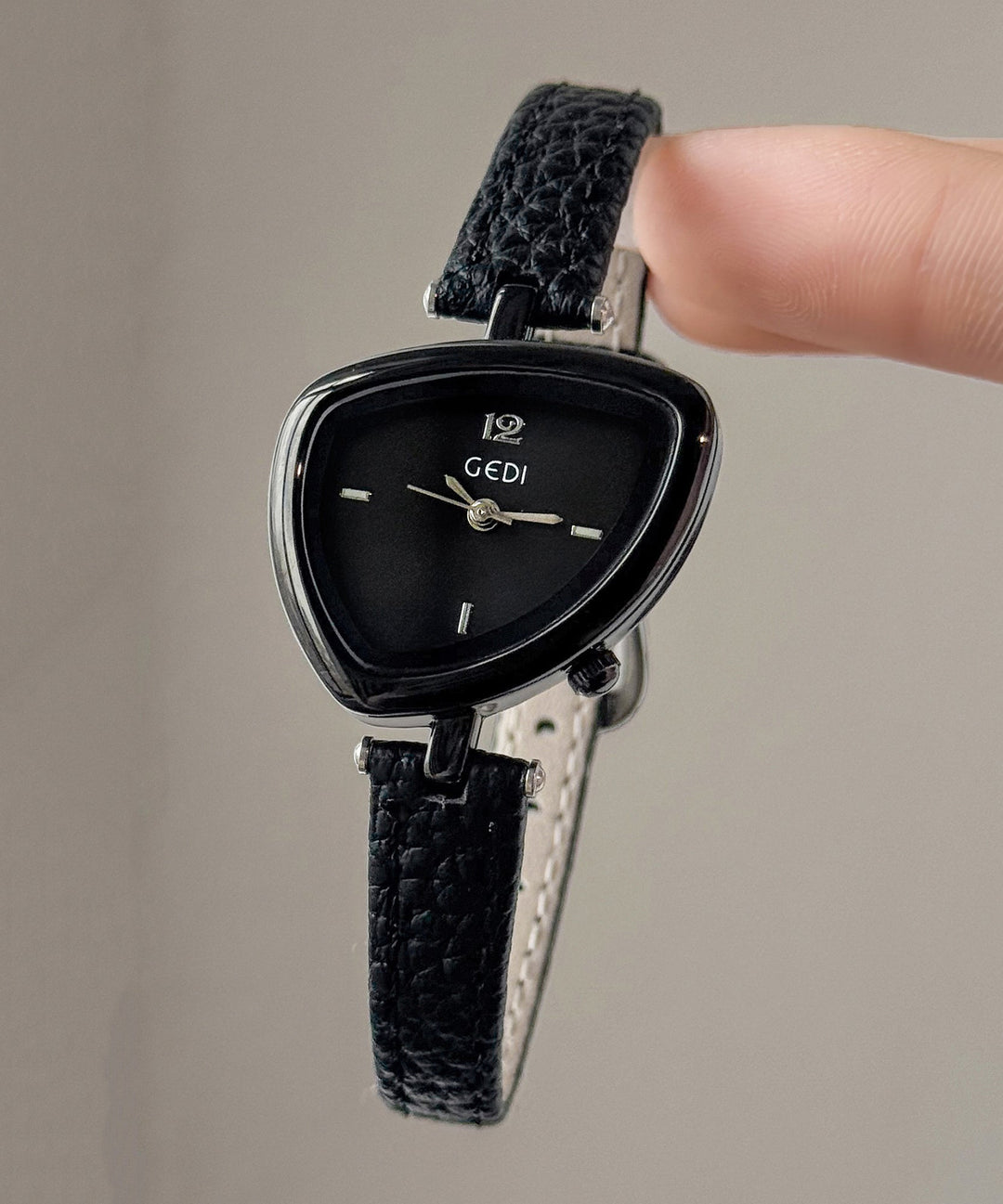 Boutique Grey PU Asymmetrical Waterproof Watches
