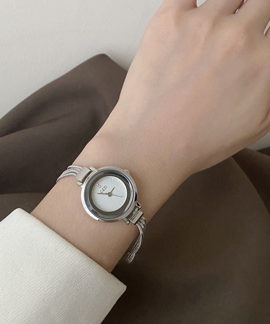 Boutique Silk Alloy Quartz Movement Tempered Glass Tassel Watches