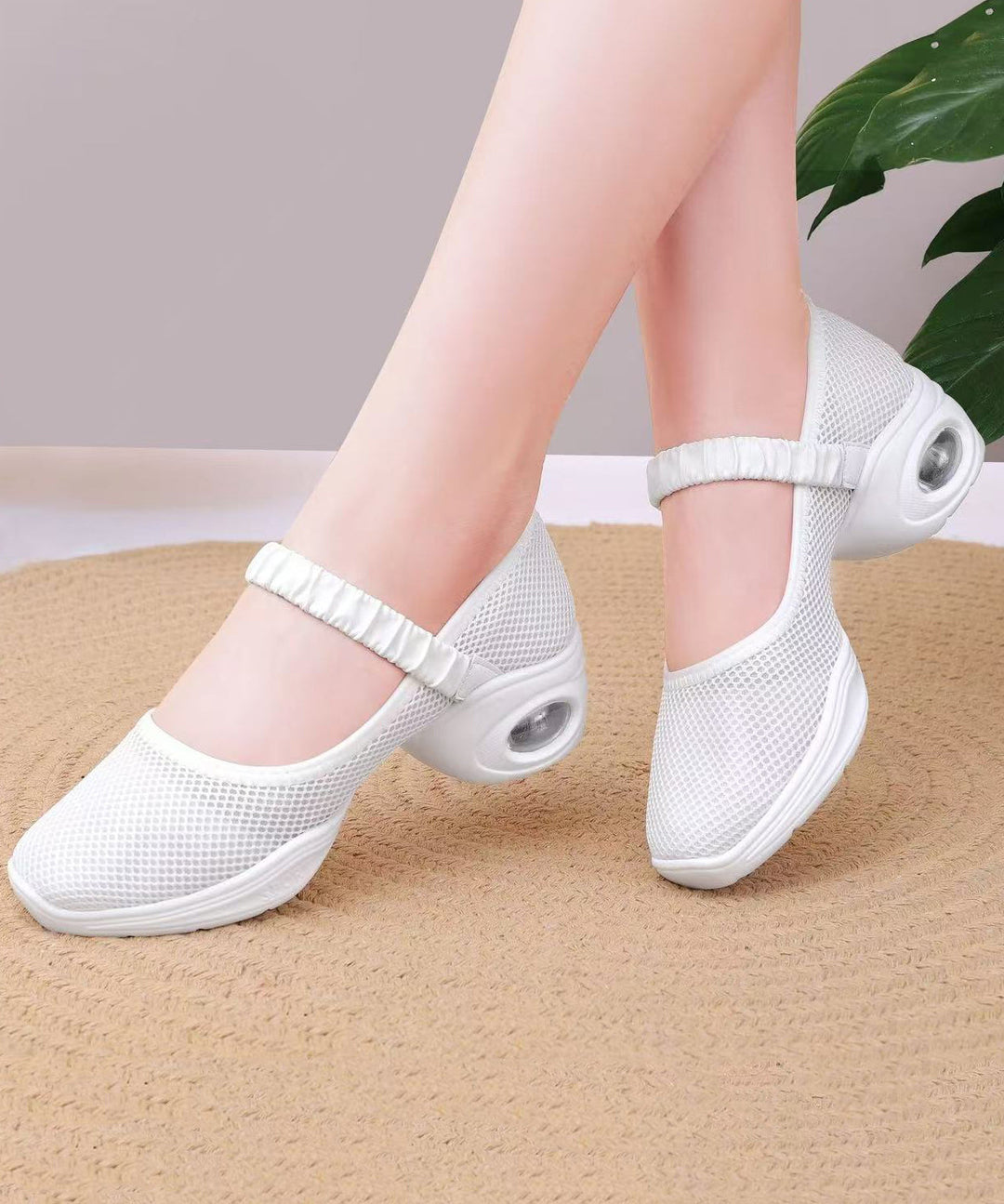 Casual Splicing Chunky Shoes Black Breathable Mesh