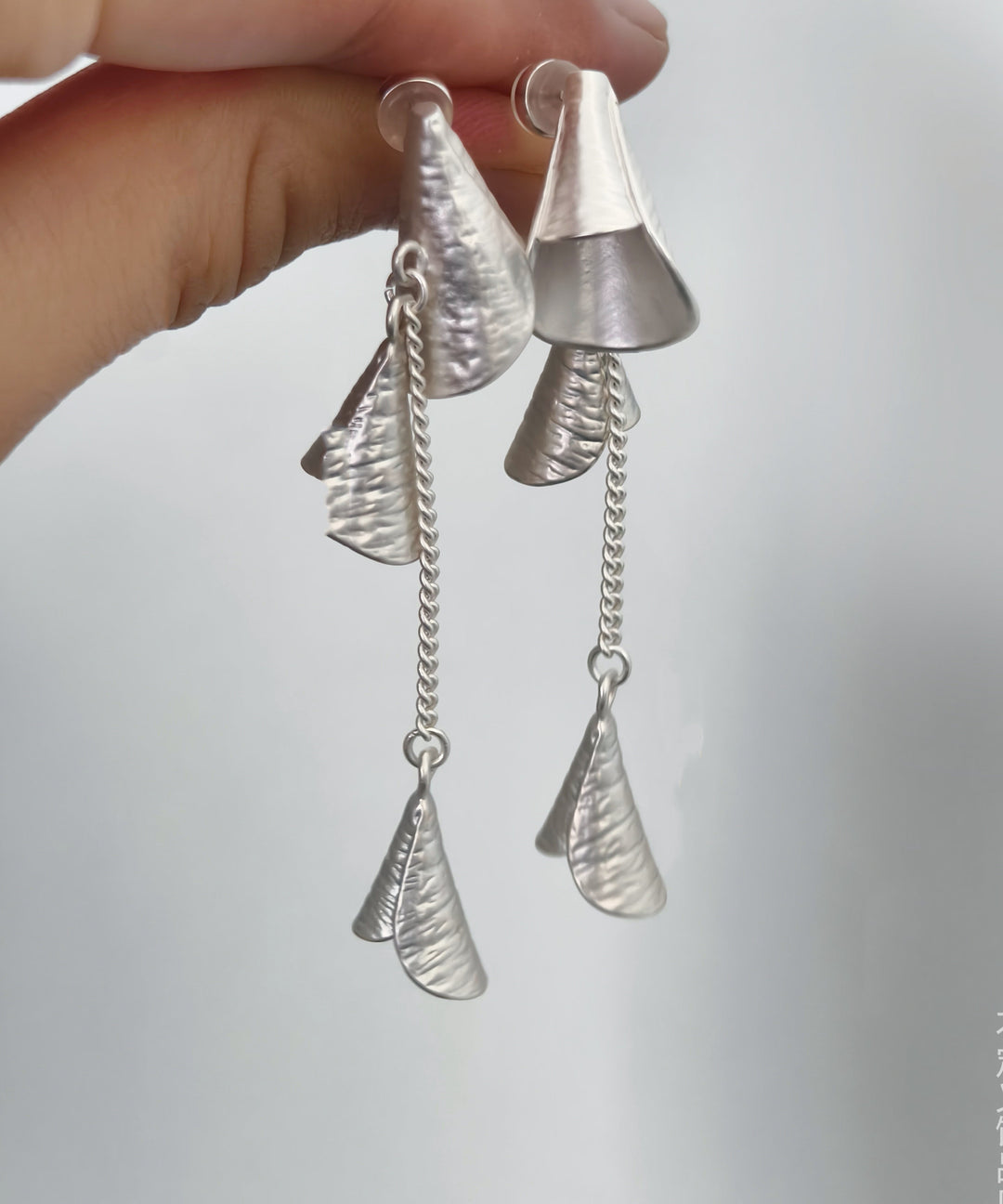 Chinese Style Silk Copper Wind Chimes Tassel Drop Earrings