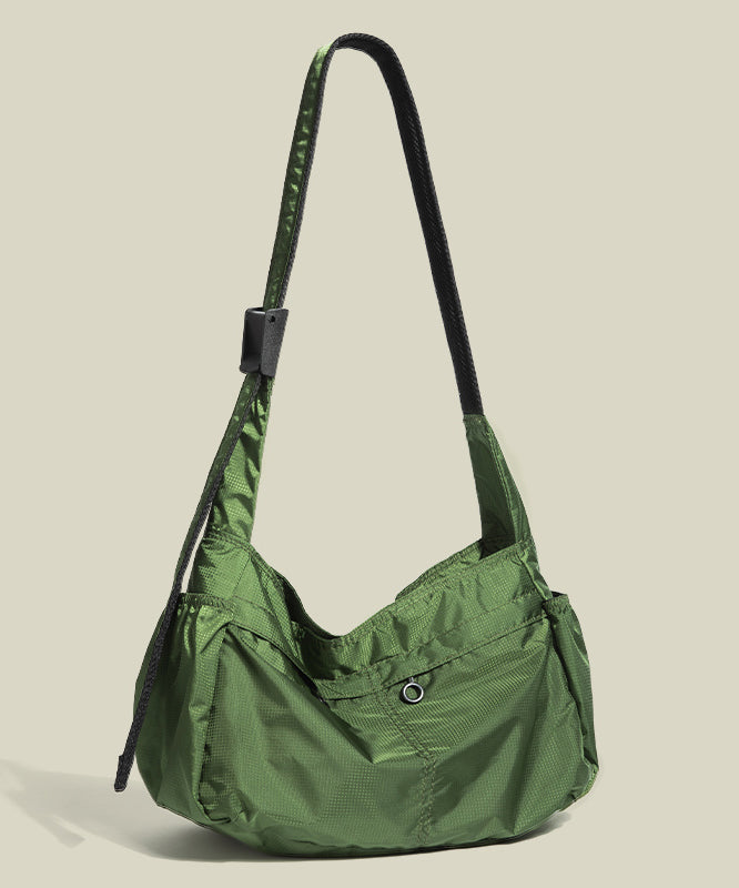 Classy Solid Durable Nylon Versatile Cross-body Bag