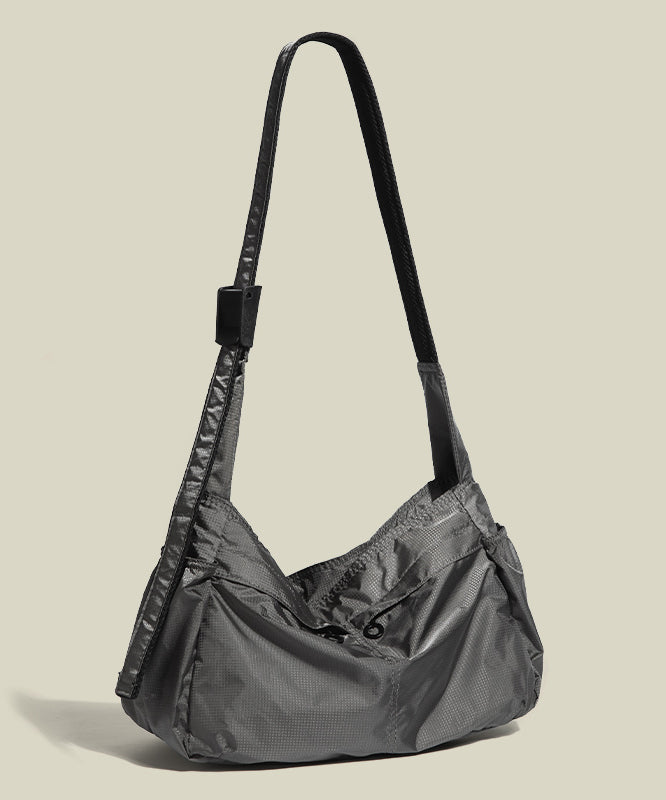 Classy Solid Durable Nylon Versatile Cross-body Bag