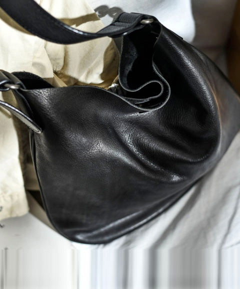 DIY Orange Durable Leather CrossBody Messenger Bag