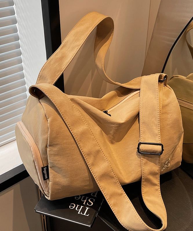 Fashion Orange Embroidered Large Capacity Duffel Bag