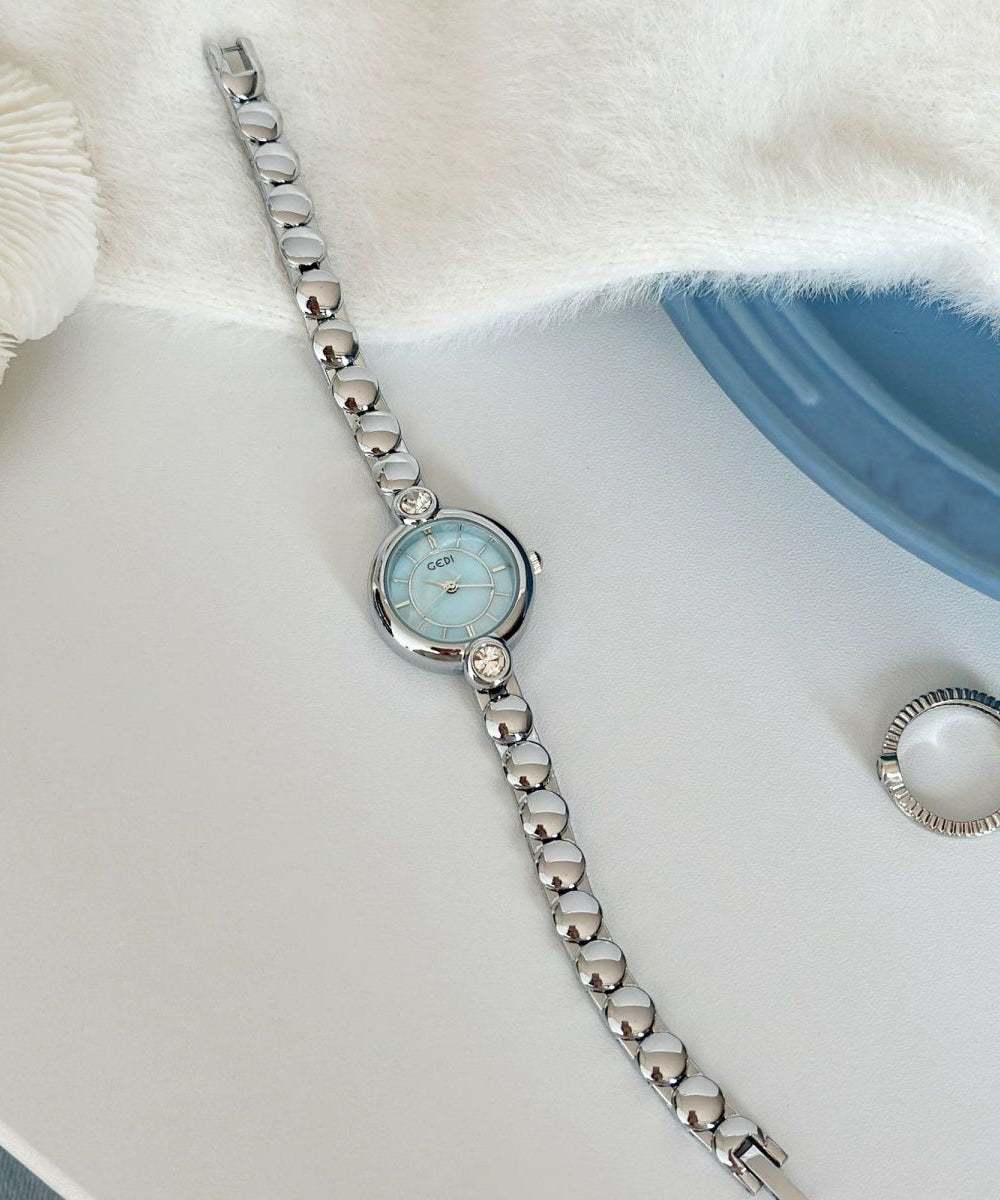 Fine Blue Stainless Steel Reinforced Glass Watches