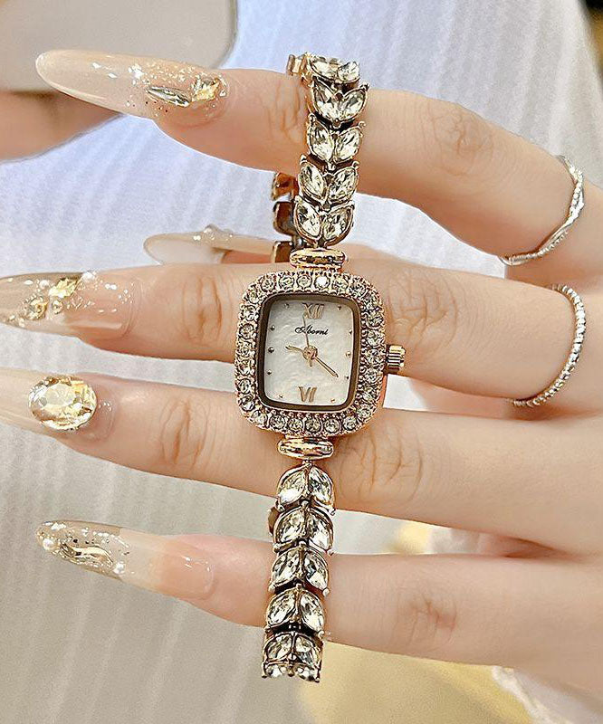 Fine Silk Alloy Zircon Quartz Movement Wheat Ear Watches