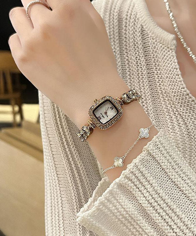 Fine Silk Alloy Zircon Quartz Movement Wheat Ear Watches