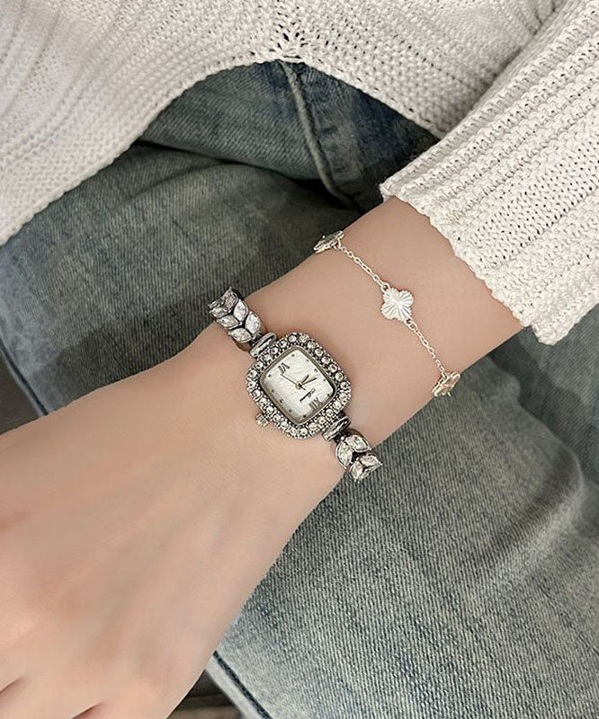 Fine Silk Alloy Zircon Quartz Movement Wheat Ear Watches