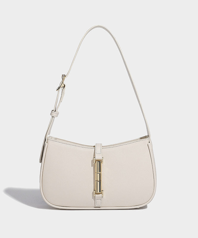 French Black Faux Leather Solid Durable Shoulder Bag