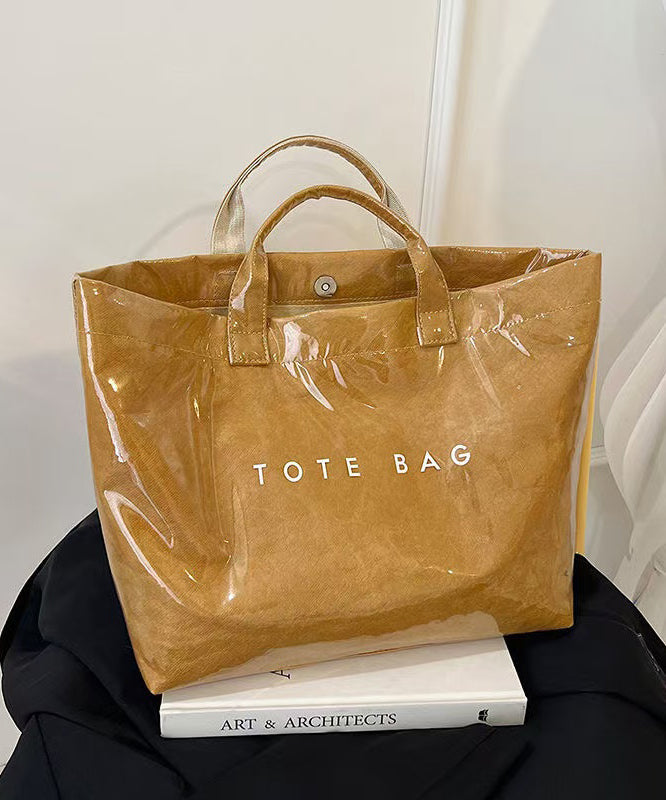 Modern Letter Print Large Capacity Tote Handbag