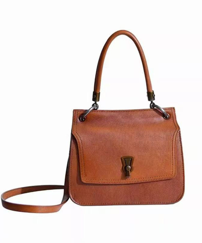 New Retro Brown Solid Durable Faux Leather Micro Bag