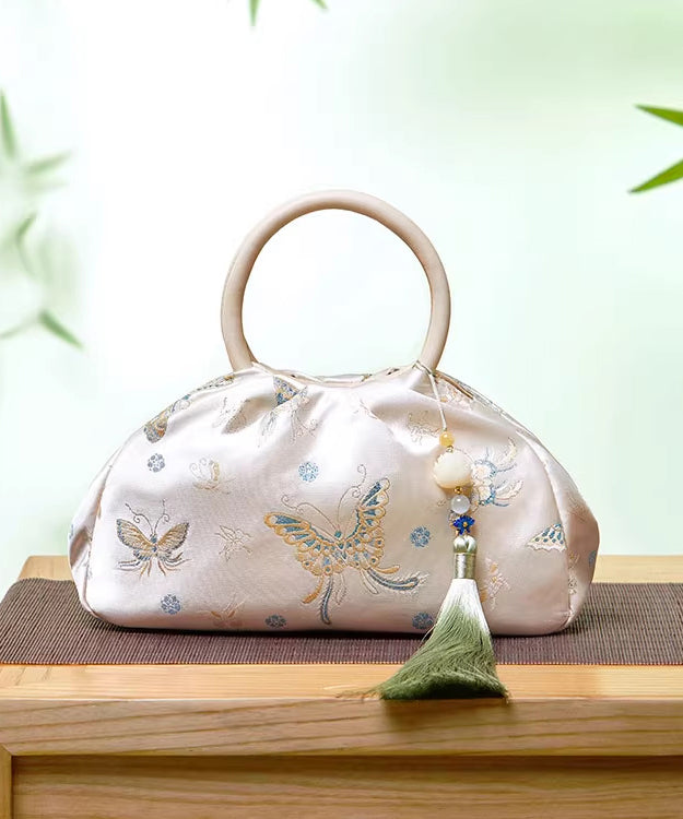 New Retro Tassel Jacquard Versatile Tote Bag