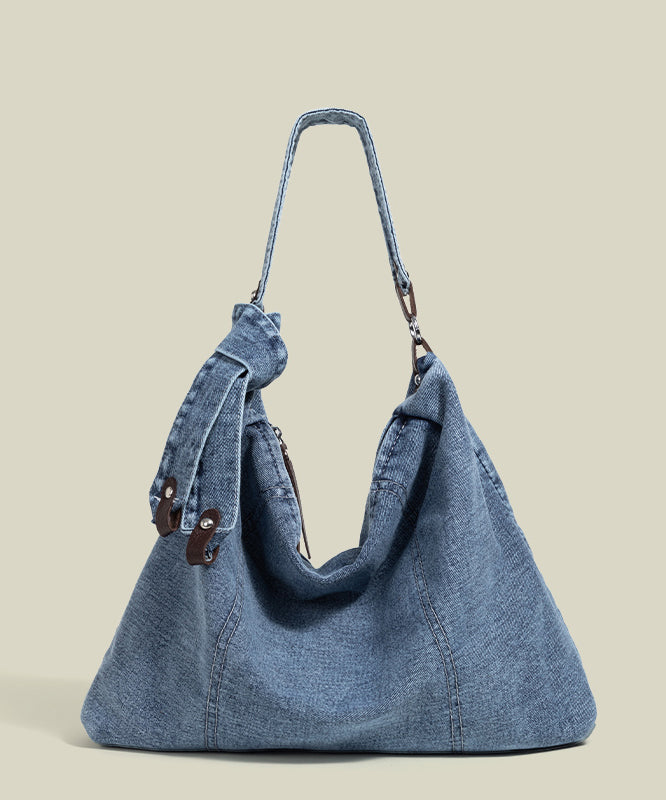 Organic Blue Large Capacity Denim Shoulder Bags