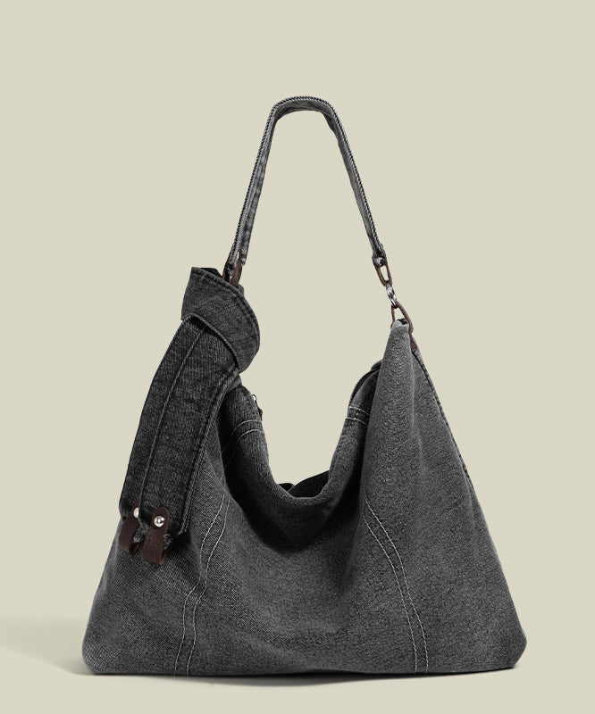 Organic Blue Large Capacity Denim Shoulder Bags