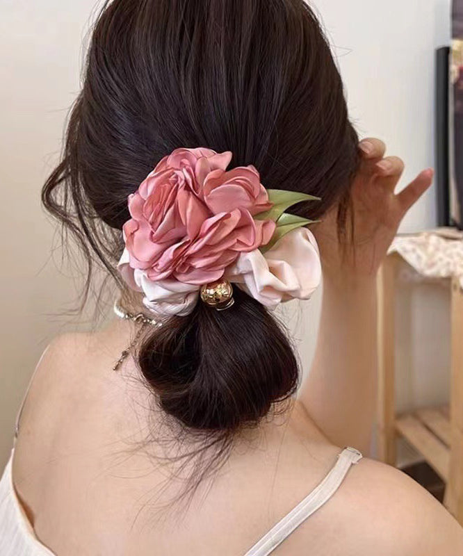Original Design Colorblock Rose Silk Hair Band
