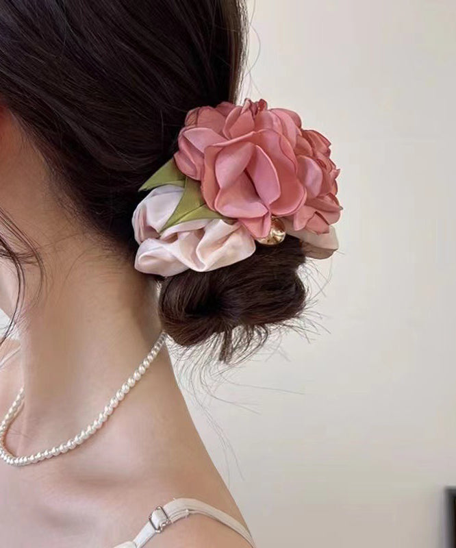 Original Design Colorblock Rose Silk Hair Band