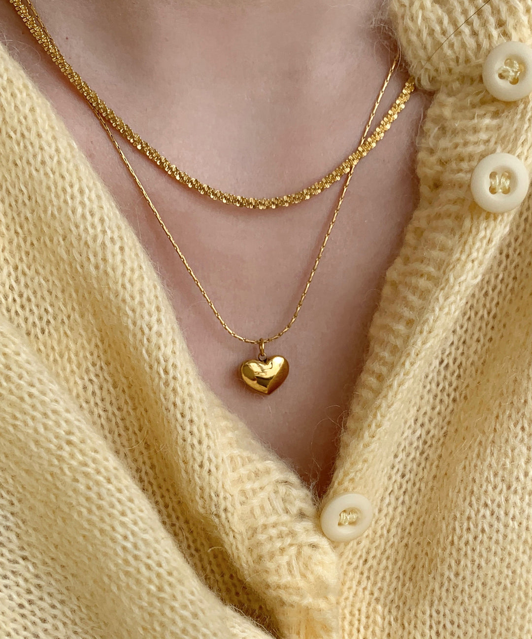 Original Design Gold Stainless Steel Love Drip Glaze Pendant Necklace