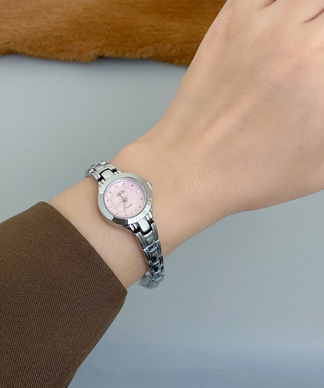 Original Silk Stainless Steel Quartz Movement Tempered Glass Watches