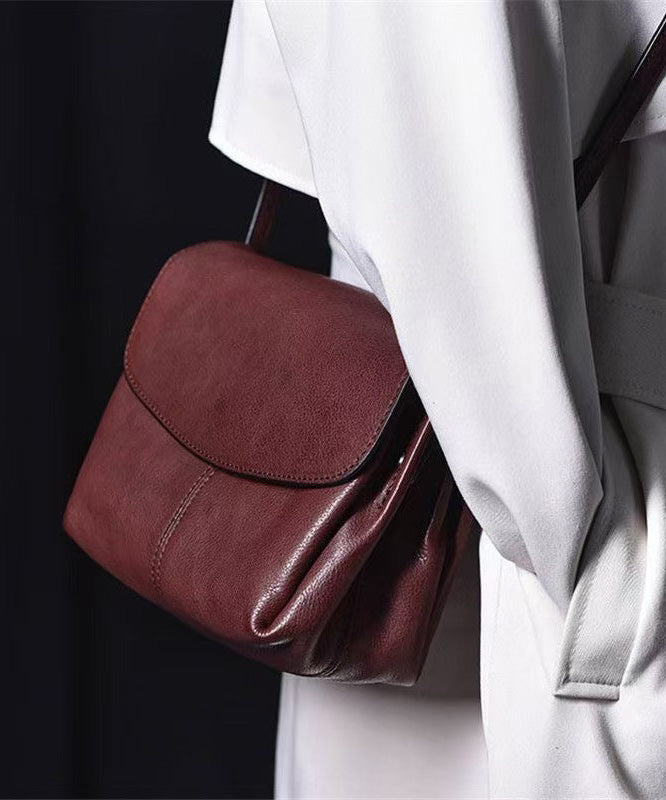 Retro Chocolate CrossBody Leather Fabric Messenger Bag