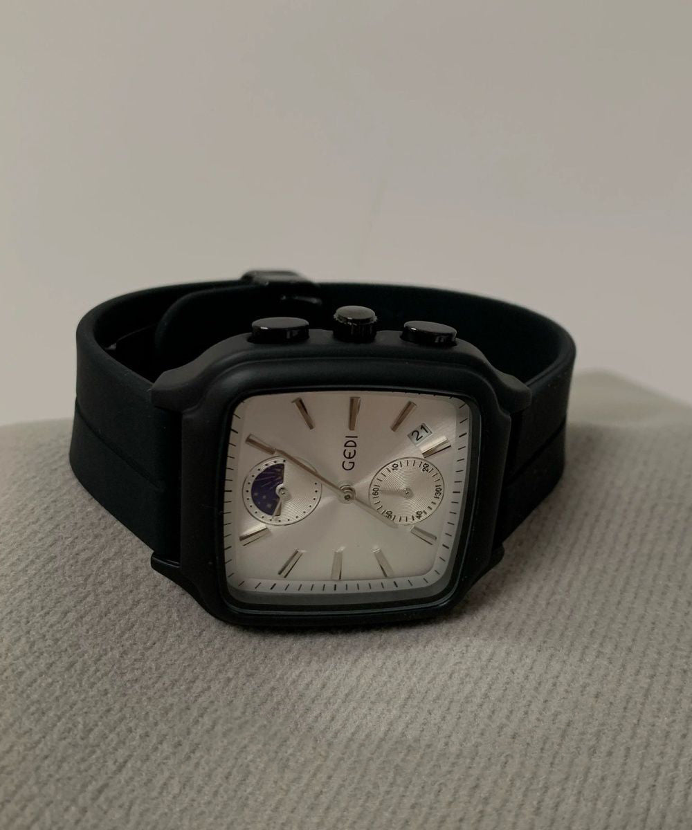 Silicone Rubber Mechanical Movement Hardlex Crystal Watches