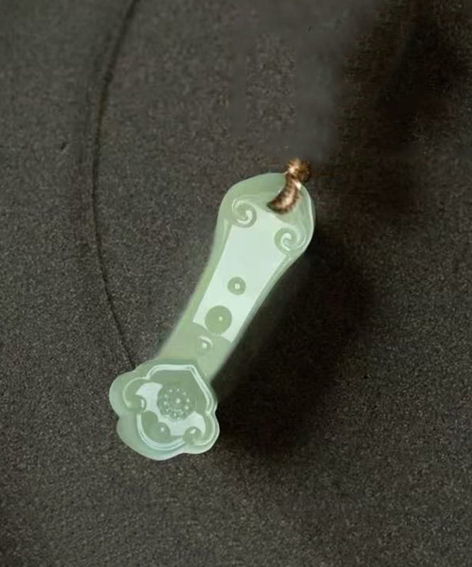 Simple Yellow Weave Jade Ruyi Calabash Phone Chains