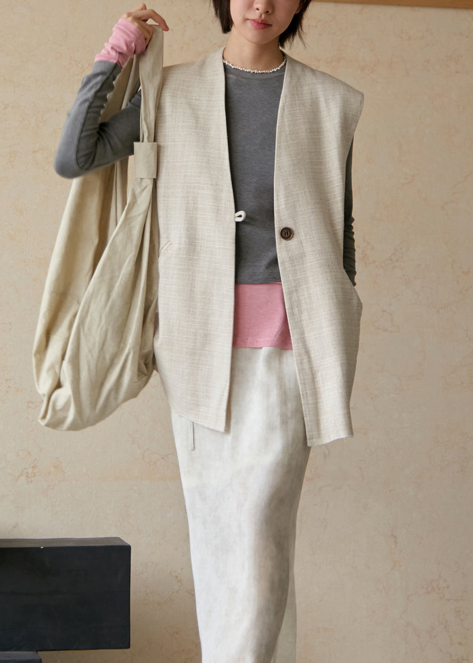 Slim Fit Grey Pink O Neck Patchwork Cotton Top Fall