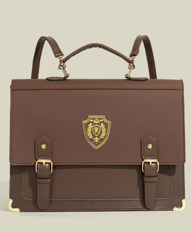 Style Black Large Capacity Faux Leather Backpack Bag