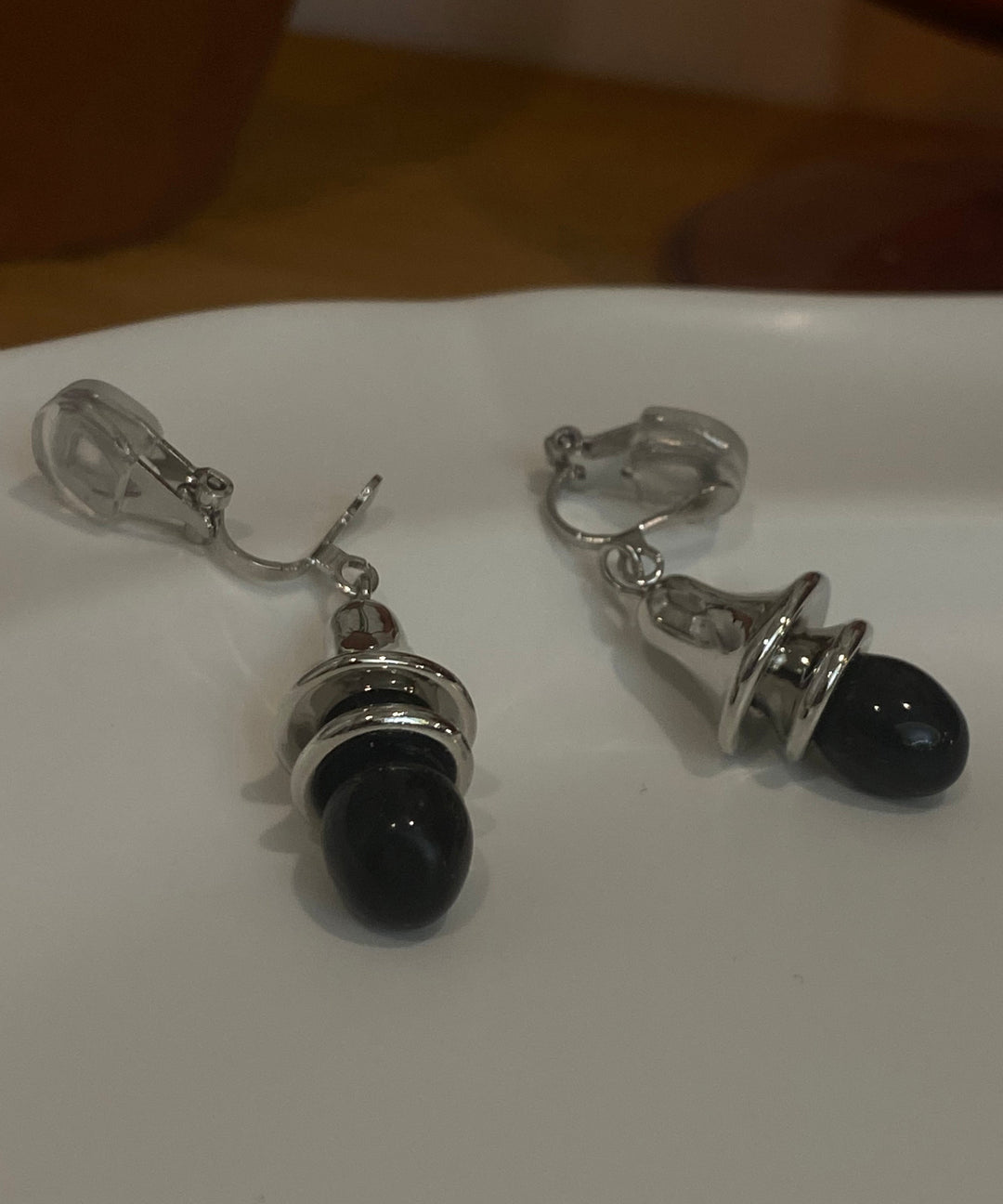 Stylish Gold Copper Overgild Agate Drop Earrings