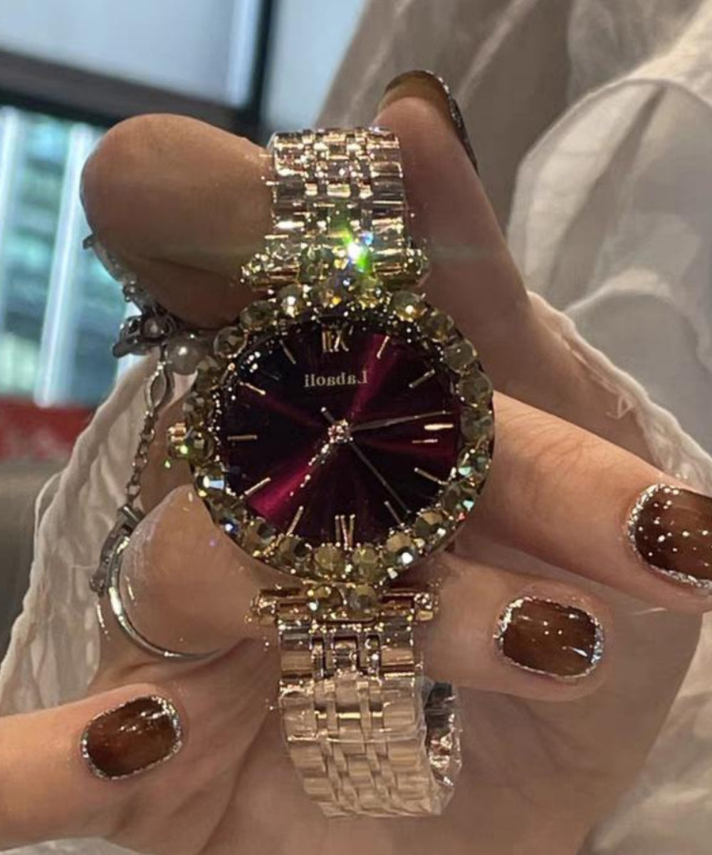 Vogue Mulberry Stainless Steel Tempered Glass Watch