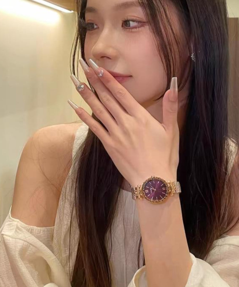 Vogue Mulberry Stainless Steel Tempered Glass Watch