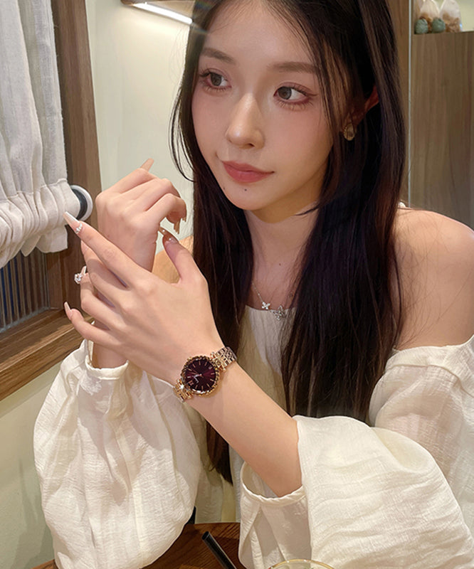 Vogue Mulberry Stainless Steel Tempered Glass Watch