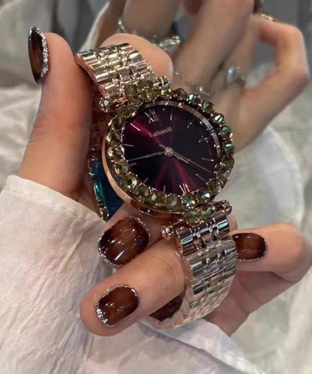 Vogue Mulberry Stainless Steel Tempered Glass Watch