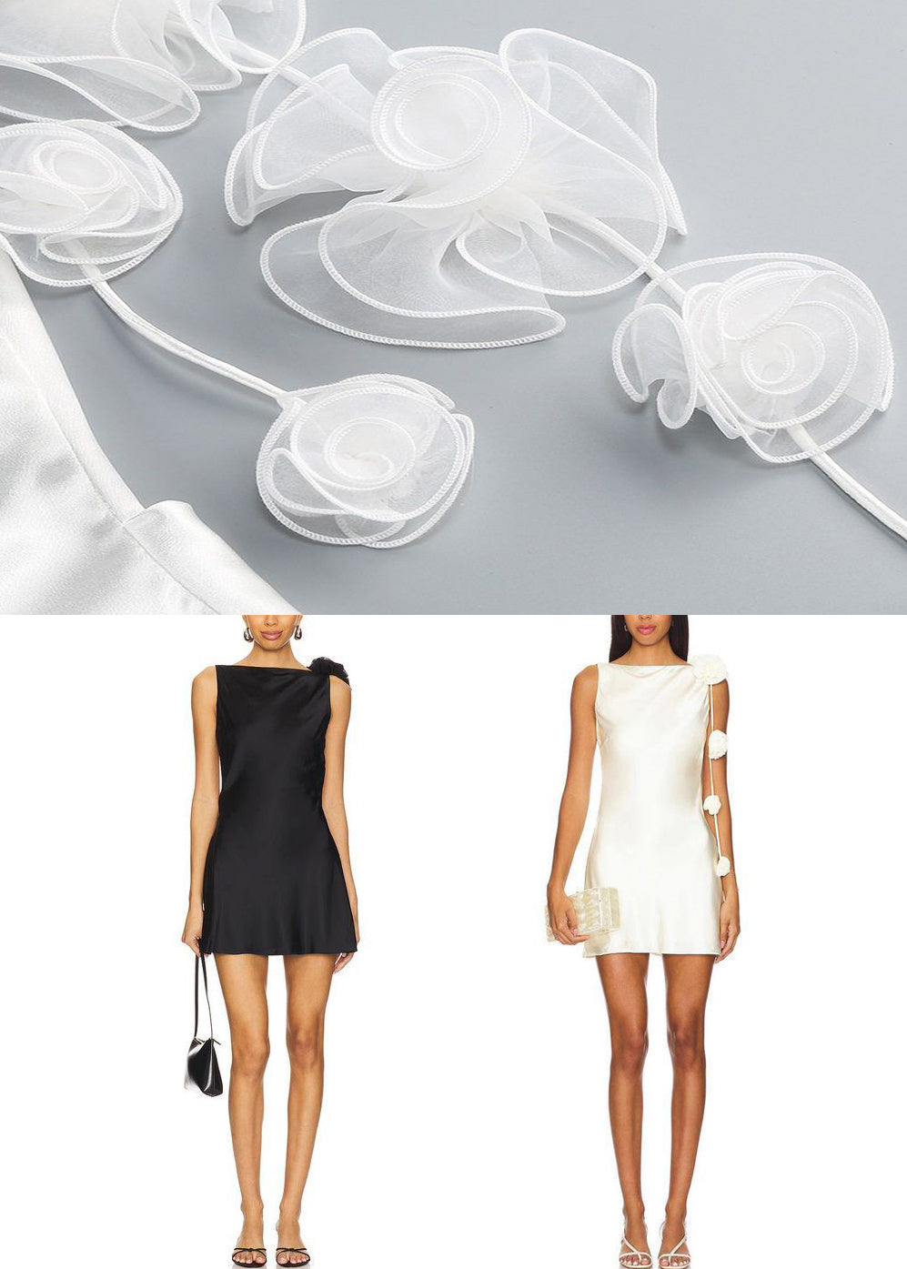 White Backless Solid Silk Party Dress Zippered Summer