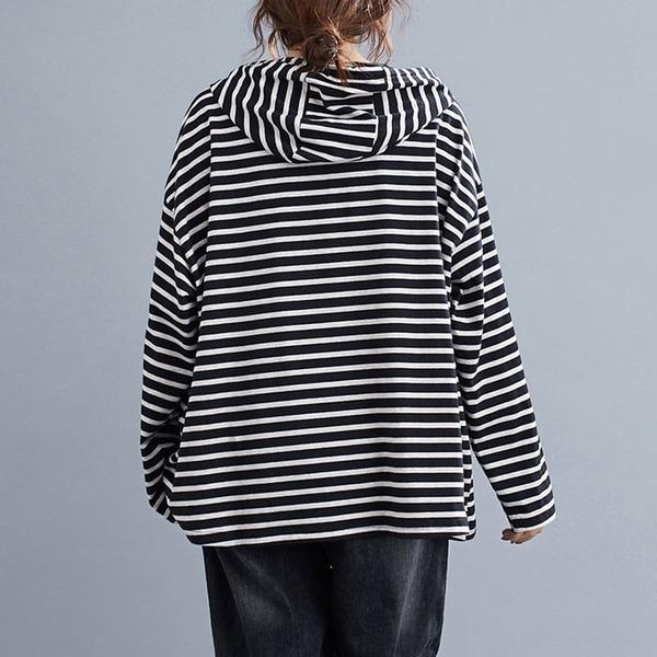 Oversized Women Hooded Casual Sweatshirt New Arrival  Cotton Hoodies - Omychic