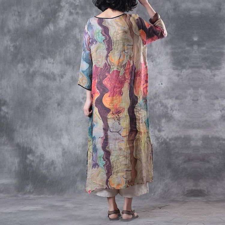 Women Summer Colorful Polyester Dress - Omychic