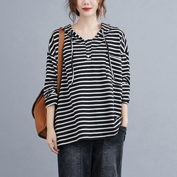 Oversized Women Hooded Casual Sweatshirt New Arrival  Cotton Hoodies - Omychic