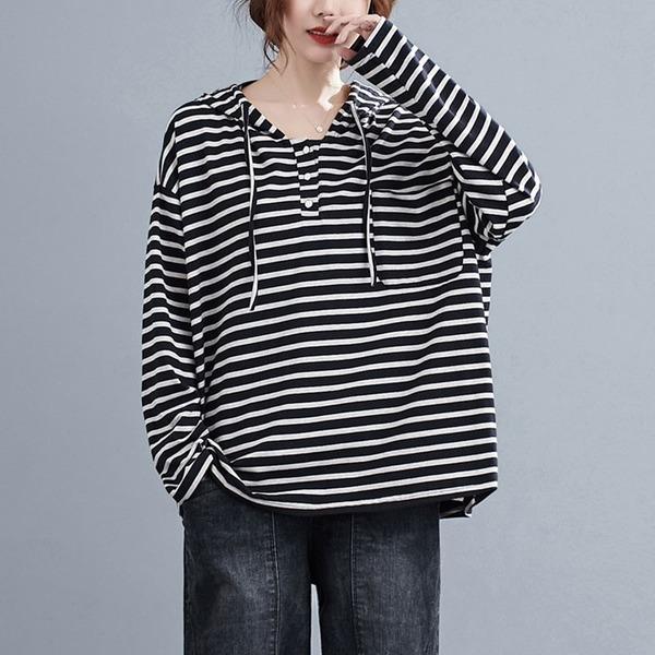 Oversized Women Hooded Casual Sweatshirt New Arrival  Cotton Hoodies - Omychic