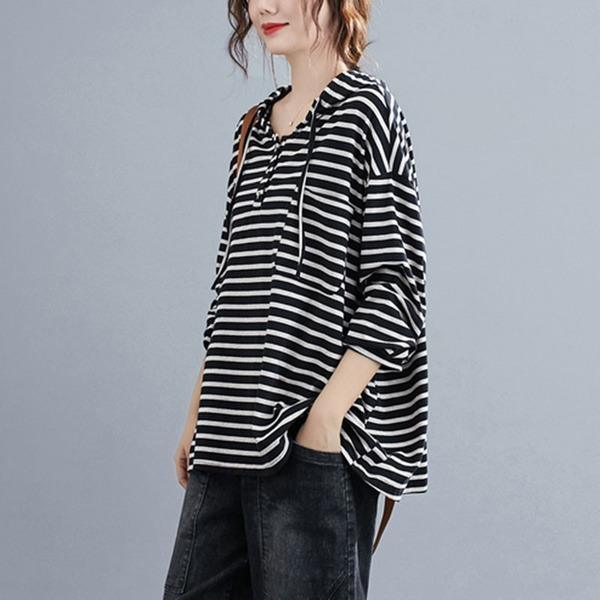 Oversized Women Hooded Casual Sweatshirt New Arrival  Cotton Hoodies - Omychic