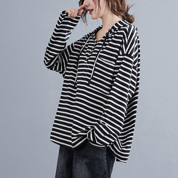 Oversized Women Hooded Casual Sweatshirt New Arrival  Cotton Hoodies - Omychic
