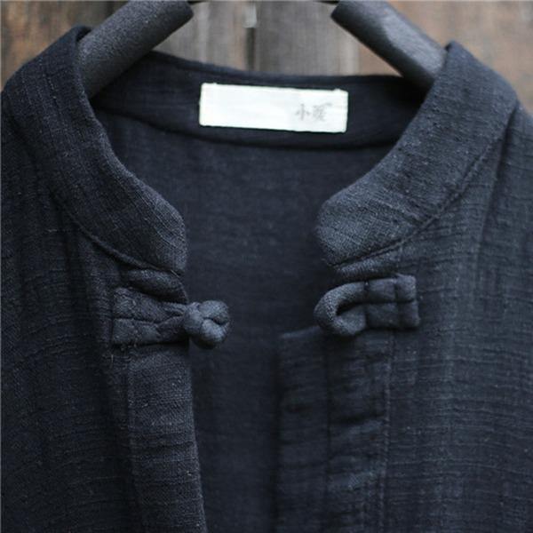 2020 Autumn Cotton Linen Vintage Women Trench Coats Long Section Trench Coats - Omychic