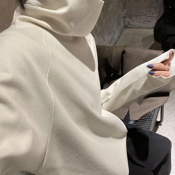 New Women Pullover Small Fresh Turtleneck Small Fresh Casual Style Loose Elegant Tee Top - Omychic