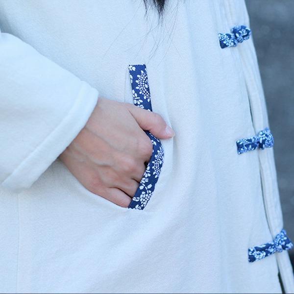 2020 Winter New Stand Warm Long Sleeve Solid Color Women Parkas Coats - Omychic