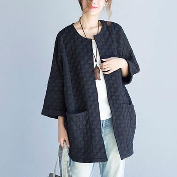 Plus Size Harajuku Jacket Women Spring Autumn Loose Casual Long Coats - Omychic