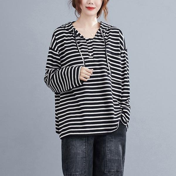 Oversized Women Hooded Casual Sweatshirt New Arrival  Cotton Hoodies - Omychic