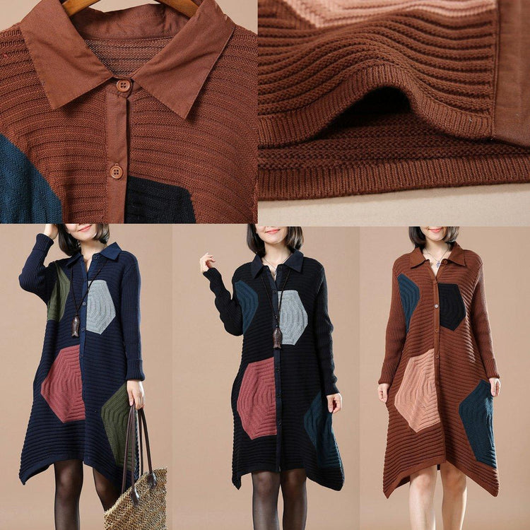 Chocolate sweaters oversized women winter dress coats - Omychic